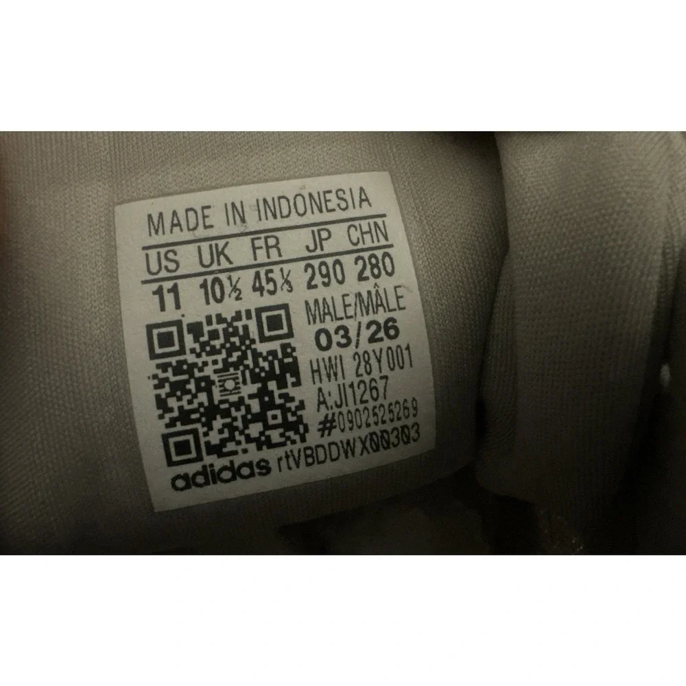 Adidas Runfalcon 2.0 Grey White Gum Men Running Shoes JI1267 Size 11